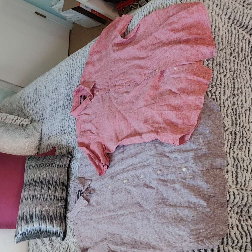 Banana Republic Linen Shirt set of 2
